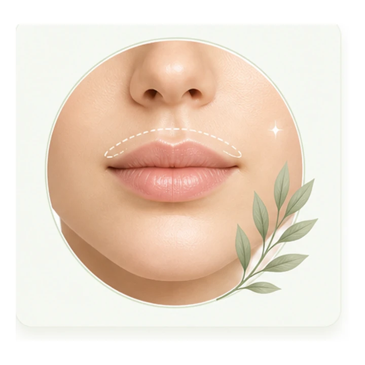 ภาพประกอบตำแหน่งหนวดสำหรับ Multi Soft Laser